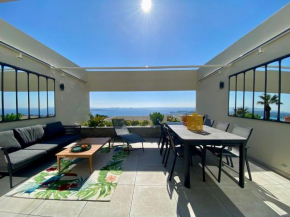 Superbe T2 44m2 - Grande terrasse Vue mer panoramique exceptionnelle Piscine - Parking